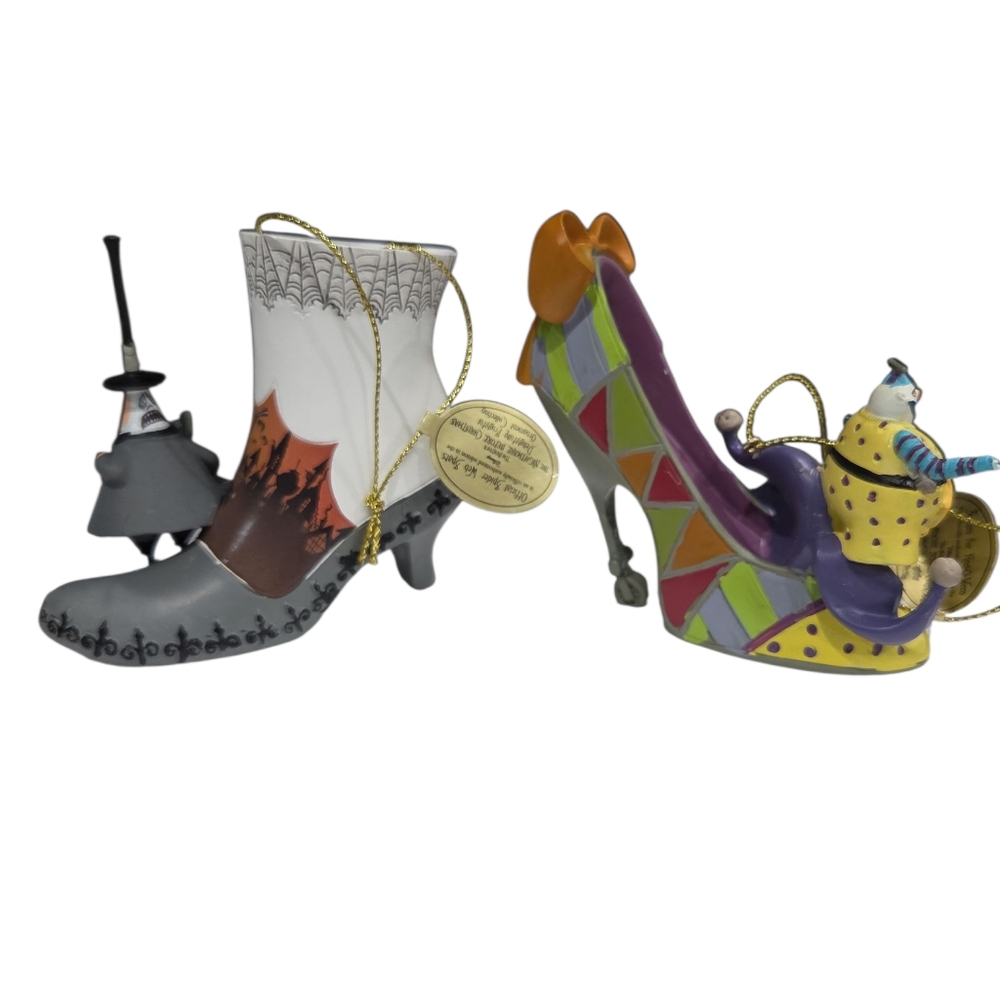 Brand New! The Bradford Exchange Nightmare Before Christmas Shoe Ornaments - Picture 2 of 4